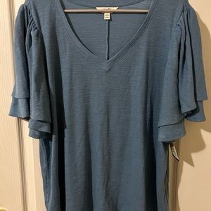 Tara & Sky women’s blue blouse NWT